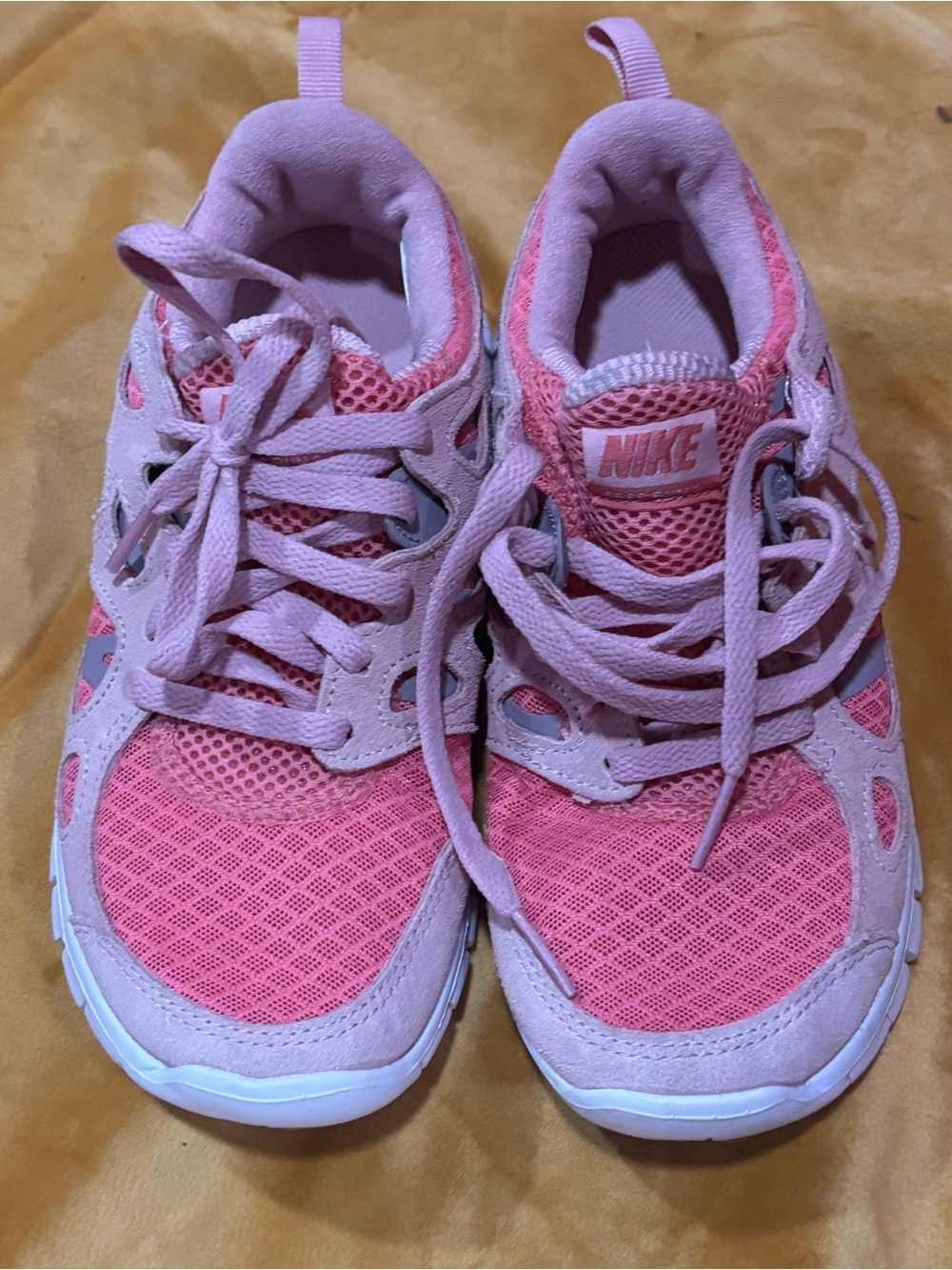 Nike Kids' Pink Mesh Athletic Sneakers